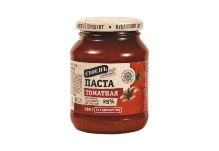 Томатная паста ГОСТ с/бан 280г*12 СТОЕВЪ